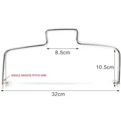 The Culinary Kit Küche & Esszimmer-Verstellbarer Kuchenspatel – Glättungswerkzeug zum Backen