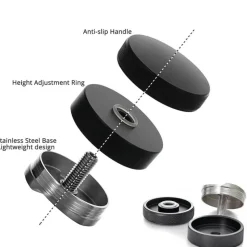 Tom Küche & Esszimmer-Verstellbarer 58-mm-Espresso-Tamper – Kaffeeverteilungswerkzeug