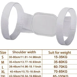 The Relaxation Nook Gesundheits-Gadgets|Gesundheits- Und Entspannungstools-Verstellbarer Rückenstützgürtel zur Haltungskorrektur – Schmerzlinderung