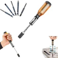 Cozy Living Heimwerkzeuge-Verstellbarer Schraubendrehersatz – Halbautomatische Präzisionswerkzeuge für Heimwerker