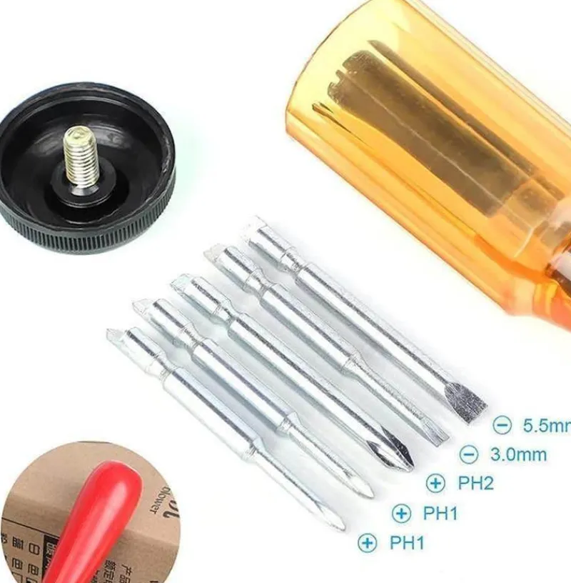 Cozy Living Heimwerkzeuge-Verstellbarer Schraubendrehersatz – Halbautomatische Präzisionswerkzeuge für Heimwerker