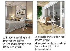 Comfort u0026 Style Möbel-Verstellbarer Sitz-Steh-Schreibtisch – Modernes japanisches Design