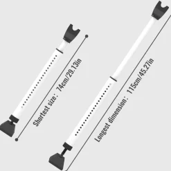 Cozy Living Heimwerkzeuge-Verstellbarer Tür-Sicherheitsriegel - Sicherheitsschloss für Zuhause