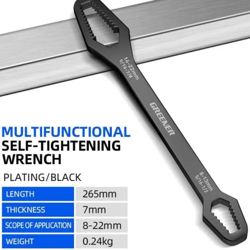 Trail u0026 Beyond Outdoor-Artikel|Outdoor & Garten-Verstellbarer Universalschlüssel – Vielseitiges Werkzeug für Zuhause und die Garage