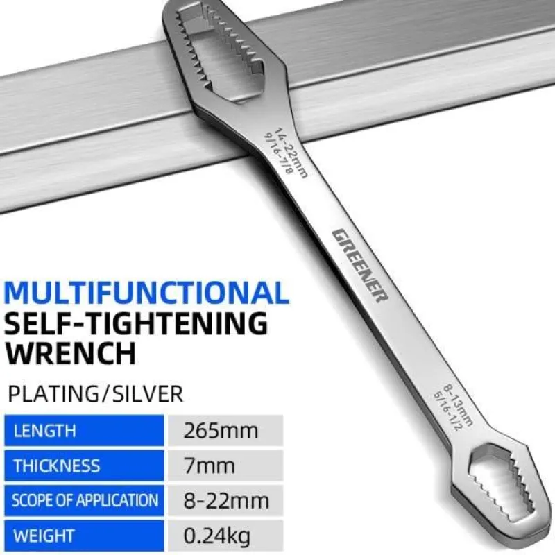 Trail u0026 Beyond Outdoor-Artikel|Outdoor & Garten-Verstellbarer Universalschlüssel – Vielseitiges Werkzeug für Zuhause und die Garage