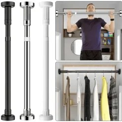 Room to Spare Aufbewahrung Und Organisation|Badezimmer-Verstellbarer Wäscheständer aus Edelstahl, Teleskopstange für den Balkon