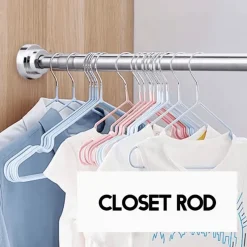 Room to Spare Aufbewahrung Und Organisation|Badezimmer-Verstellbarer Wäscheständer aus Edelstahl, Teleskopstange für den Balkon