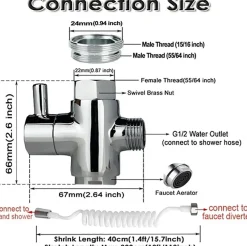 Tranquil Waters Badezimmer-Verstellbares Badezimmerset – leicht zu reinigende Komplettlösung