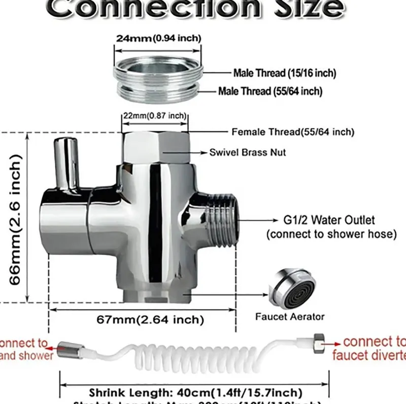 Tranquil Waters Badezimmer-Verstellbares Badezimmerset – leicht zu reinigende Komplettlösung
