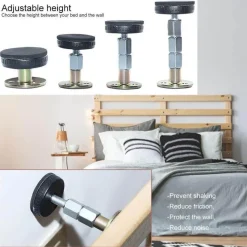 Cozy Living Heimwerkzeuge-Verstellbares Bettstabilisator-Set – Anti-Shake-Unterstützung, 2er-Pack
