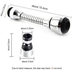 Tom Küche & Esszimmer-Verstellbares 360-Grad-Verlängerungsrohr für Küchenarmaturen – vielseitiges Wasserhahnzubehör