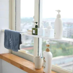 Deco Küche & Esszimmer-Verstellbares Küchenschrank-Organizer-Regal – Aufbewahrungslösung ohne Bohren