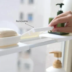 Deco Küche & Esszimmer-Verstellbares Küchenschrank-Organizer-Regal – Aufbewahrungslösung ohne Bohren