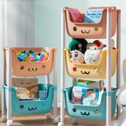 The Decor Haven Küche & Esszimmer-Verstellbares Mehrzweck-Lagerregal - Easy Roll Organizer