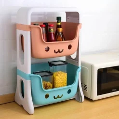 The Decor Haven Küche & Esszimmer-Verstellbares Mehrzweck-Lagerregal - Easy Roll Organizer