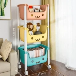 The Decor Haven Küche & Esszimmer-Verstellbares Mehrzweck-Lagerregal - Easy Roll Organizer