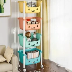 The Decor Haven Küche & Esszimmer-Verstellbares Mehrzweck-Lagerregal - Easy Roll Organizer