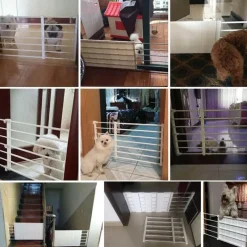 Furendo Haustierzubehör|Reinigungswerkzeuge Für Haustiere-Verstellbares tragbares Hundezauntor - Haustierbarriere