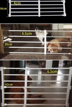 Furendo Haustierzubehör|Reinigungswerkzeuge Für Haustiere-Verstellbares tragbares Hundezauntor - Haustierbarriere