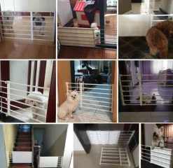 Furendo Haustierzubehör|Reinigungswerkzeuge Für Haustiere-Verstellbares tragbares Hundezauntor - Haustierbarriere