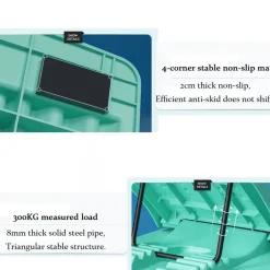 Tranquil Touch Fitness-Gadgets|Gesundheits- Und Entspannungstools-Verstellbares Yoga-Beinstrecker-Pedal – Flexibilitätstrainer in sechs Stilen