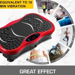 The Relaxation Nook Massageprodukte|Gesundheits-Gadgets-Vibrationsmassagegerät-Plattform – Schlankes Fitnessgerät für den Heimgebrauch