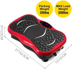 The Relaxation Nook Massageprodukte|Gesundheits-Gadgets-Vibrationsmassagegerät-Plattform – Schlankes Fitnessgerät für den Heimgebrauch