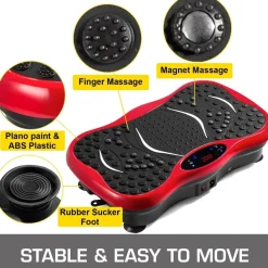 The Relaxation Nook Massageprodukte|Gesundheits-Gadgets-Vibrationsmassagegerät-Plattform – Schlankes Fitnessgerät für den Heimgebrauch