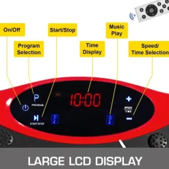 The Relaxation Nook Massageprodukte|Gesundheits-Gadgets-Vibrationsmassagegerät-Plattform – Schlankes Fitnessgerät für den Heimgebrauch