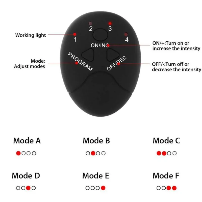 The Relaxation Nook Fitness-Gadgets|Gesundheits- Und Entspannungstools-Vibrierender Hüfttrainer – Intelligenter Muskelstimulator für Fitness