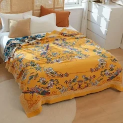 Wrap u0026 Relax Bettzeug-Vierlagige Gazedecke aus nordischer Baumwolle – weiche Tagesdecke