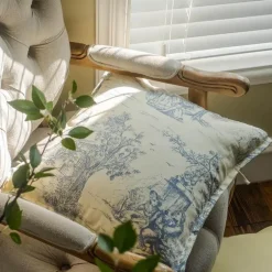 Cozy Cushions Bettzeug-Vintage Blumen Kissenbezug - Dekorativer Kissenbezug aus Baumwolle