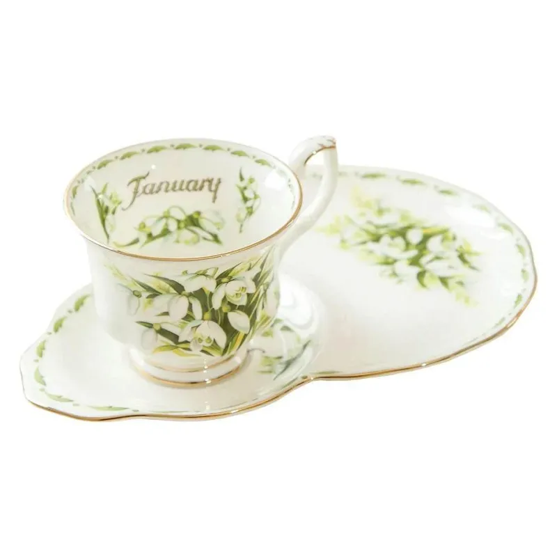 Feast u0026 Flair Küche & Esszimmer-Vintage Bone China Kaffeetassen-Set – Phnom Penh Design für das Home Office