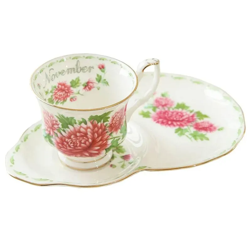Feast u0026 Flair Küche & Esszimmer-Vintage Bone China Kaffeetassen-Set – Phnom Penh Design für das Home Office