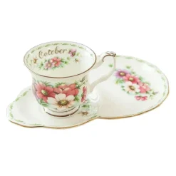 Feast u0026 Flair Küche & Esszimmer-Vintage Bone China Kaffeetassen-Set – Phnom Penh Design für das Home Office