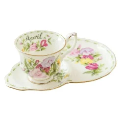 Feast u0026 Flair Küche & Esszimmer-Vintage Bone China Kaffeetassen-Set – Phnom Penh Design für das Home Office