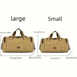 BagAura Taschen & Geldbörsen-Vintage Canvas Reisetasche – Großes Fassungsvermögen, langlebig und vielseitig