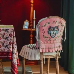 Cozy Cushions Bettzeug-Vintage Esszimmerstuhl-Schonbezug - Akzentstuhl-Schutz für Veranstaltungen