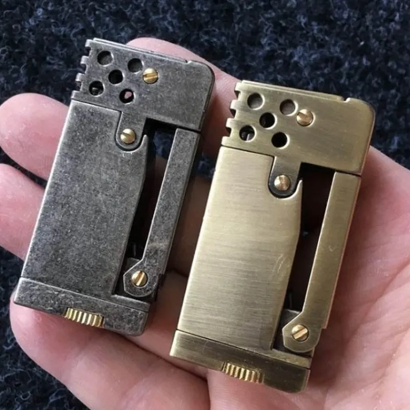 Trail Tech Camping-Werkzeuge|Outdoor-Artikel-Vintage Feuerzeug mit seitlicher Zündung – Retro-Flammenwerkzeug