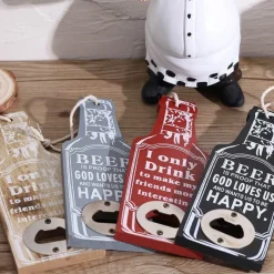 The Decor Haven Küche & Esszimmer-Vintage Flaschenöffner aus Holz - Retro Bar Tool