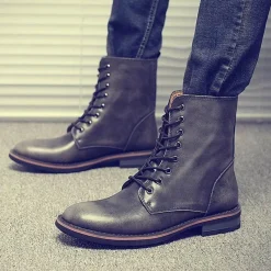 Herren Decor Herrenschuhe-Vintage Herren Winterstiefel – Stilvolles warmes Schuhwerk