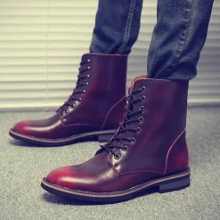 Herren Decor Herrenschuhe-Vintage Herren Winterstiefel – Stilvolles warmes Schuhwerk