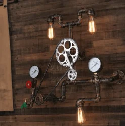 Comfort u0026 Style Beleuchtung-Vintage Industrielle Wandleuchte - Retro Gear Fixture