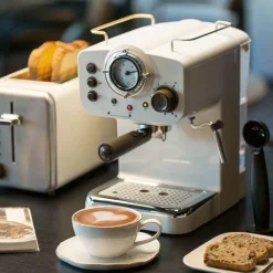 The Cozy Mug Küche & Esszimmer-Vintage italienische Espressomaschine - Klassische Kaffeemaschine