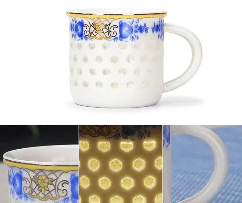 Plates u0026 More Küche & Esszimmer-Vintage Jingdezhen Blau Weiß Porzellan Teetassen Set