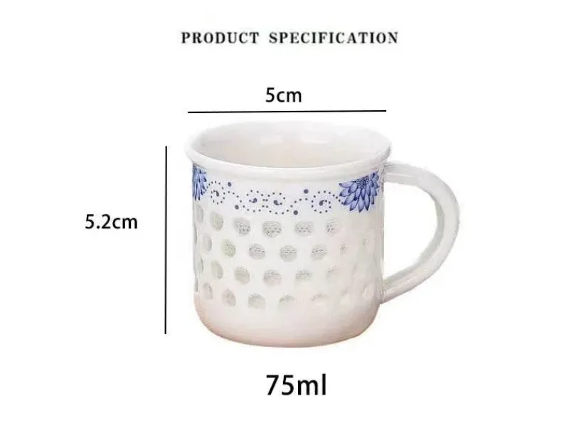 Plates u0026 More Küche & Esszimmer-Vintage Jingdezhen Blau Weiß Porzellan Teetassen Set