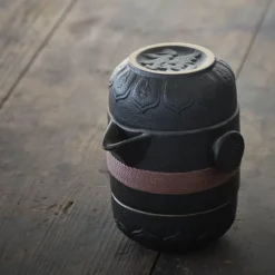 The Decor Haven Küche & Esszimmer|Outdoor-Artikel-Vintage Keramik Reiseteekanne - Elegante tragbare Teekanne