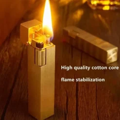 The Outdoor Vault Camping Im Freien|Outdoor & Garten-Vintage Kupfer Kerosin Feuerzeug - Handgemachtes Retro Flammenwerkzeug