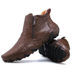 Herren Decor Herrenschuhe-Vintage Leder Pelz Winter Stiefeletten - Outdoor Schuhe