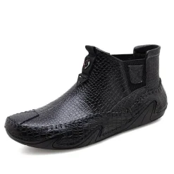 Herren Decor Herrenschuhe-Vintage Leder Pelz Winter Stiefeletten - Outdoor Schuhe